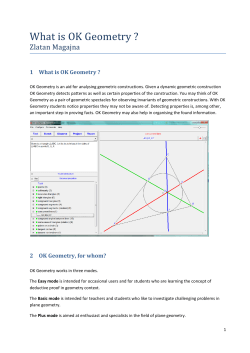 What is OK Geometry ?
