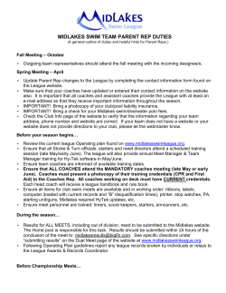 midlakes swim team representative duties