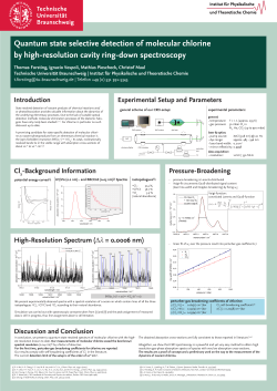 Quantum state selective detection of molecular chlorine by high