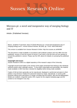 Microsco-pi: a novel and inexpensive way of merging biology and IT