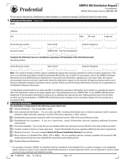 SIMPLE IRA Withdrawal Authorization