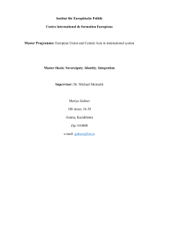 European Union and Central Asi