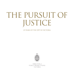 The Pursuit of Justice - Office of Public Prosecutions