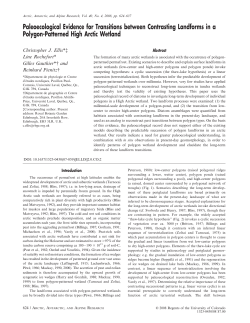 Paleoecological Evidence for Transitions between