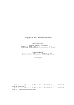 Migration and social insurance