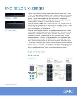 EMC Isilon X Series