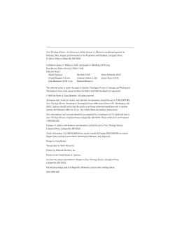 NTR-August 2005 - New Theology Review