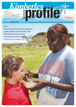 ISSUE 01 APRIL 2010 Lord, bless the sinner who asks for your