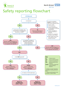 Safety Reporting Flowchart