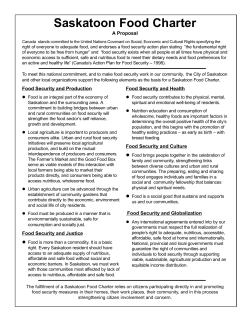 Saskatoon Food Charter