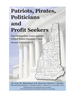 Patriots, Pirates, Politicians and Profit Seekers