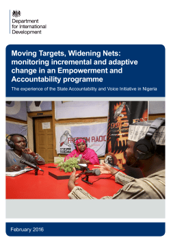 Moving Targets, Widening Nets: monitoring