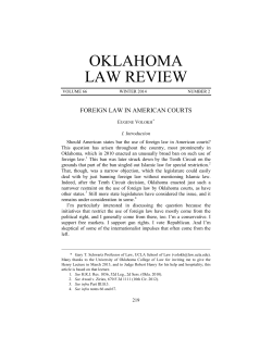Foreign Law in American Courts