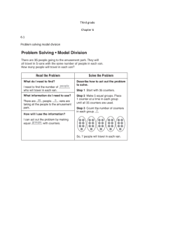 Third grade Chapter 6 6.1 Problem solving model division