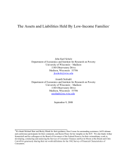 The Assets and Liabilities Held By Low