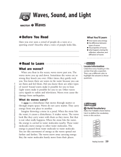 Waves, Sound, and Light