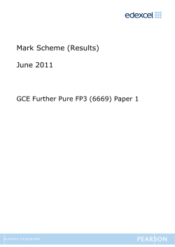 Mark Scheme - Edexcel