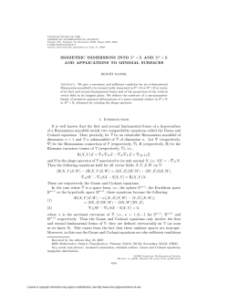 ISOMETRIC IMMERSIONS INTO Sn &times; R AND Hn &times; R AND
