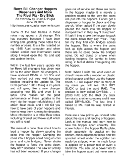 Rowe Bill Changer Hoppers