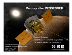 Mercury after MESSENGER