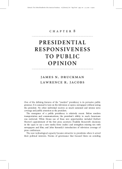 presidential responsiveness to public opinion