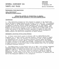 general agreement on - World Trade Organization