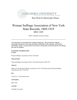 Finding Aids - Columbia University