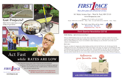 Newsletter first Quarter 16