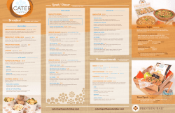 Lunch / Dinner Accompaniments Breakfast