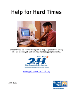 Help for Hard Times - United Way of Inner Wisconsin