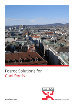 Fosroc Cool Roofs Brochure