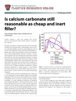 Is calcium carbonate still reasonable as cheap and inert filler?