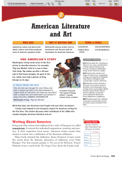 American Literature and Art