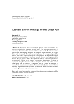 A turnpike theorem involving a modified Golden Rule