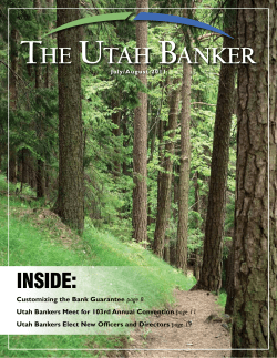 inside - Utah Bankers Association