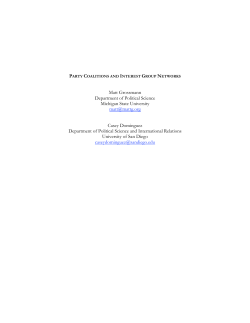 party coalitions and interest group networks