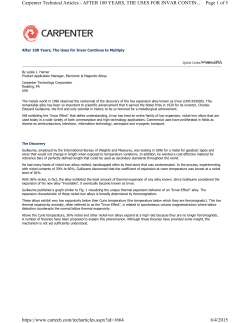 Page 1 of 5 Carpenter Technical Articles