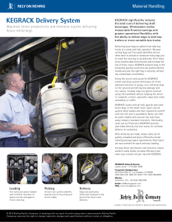 KEGRACK Delivery System - Rehrig Pacific Company