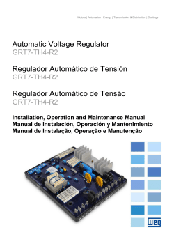 Manual de Instala&ccedil;&atilde;o, Opera&ccedil;&atilde;o e Manuten&ccedil;&atilde;o