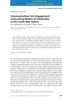 Communicating Civic Engagement: Contrasting Models of