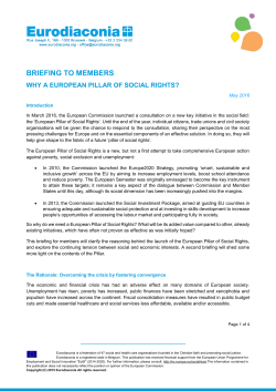Pillar Briefing 1