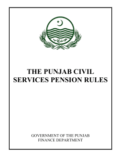 the punjab civil services pension rules