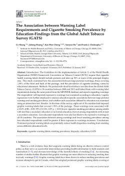 The Association between Warning Label Requirements and