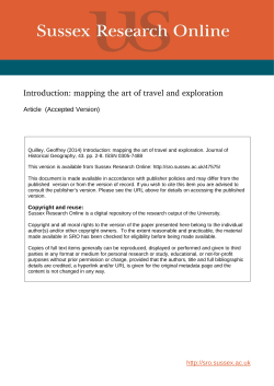 Introduction: mapping the art of travel and exploration