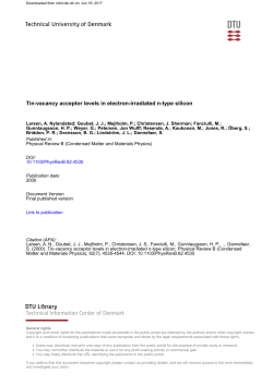 Tin-vacancy acceptor levels in electron-irradiated n-type