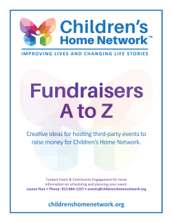 Creative ideas for hosting third-party events to raise money for