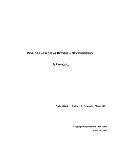 Language Requirement Task Force