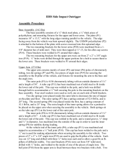 IIHS Side Impact Outrigger Assembly Procedure