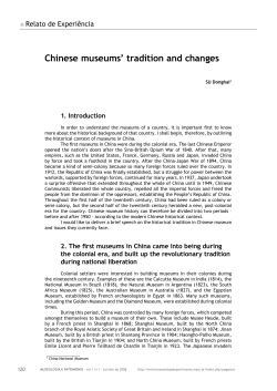 Chinese museums` tradition and changes
