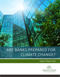 are banks prepared for climate change?